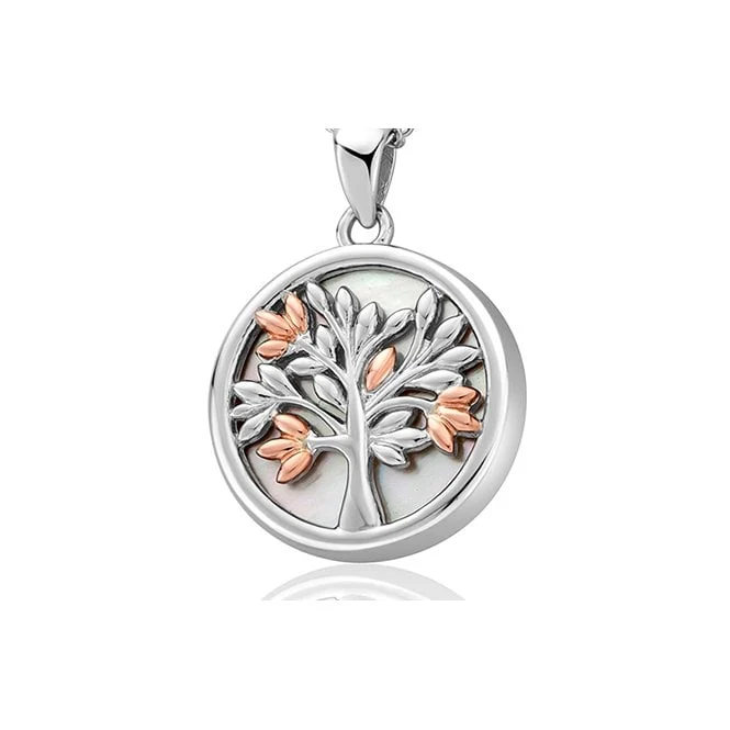 Tree of Life Silver Pendant with Mother of Pearl