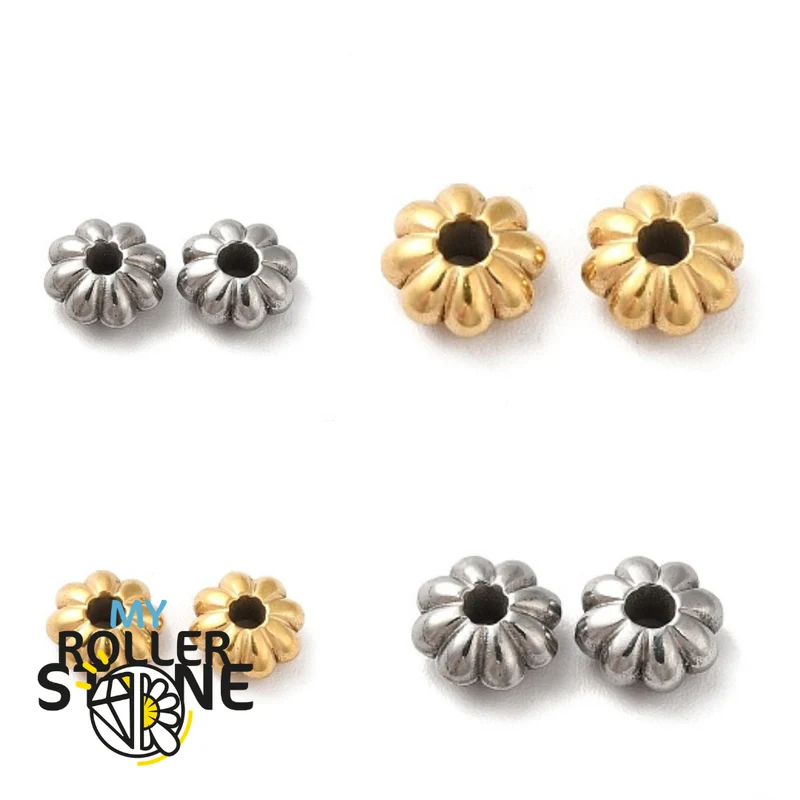 Edelstahl-Abstandshalter mit Blumenmuster (zwei Farben)