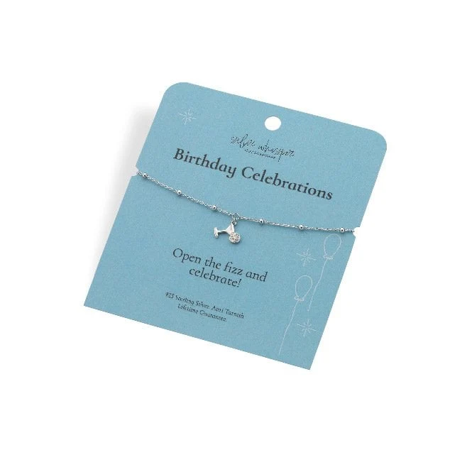 Silver Whisper Birthday Celebrations Bracelet