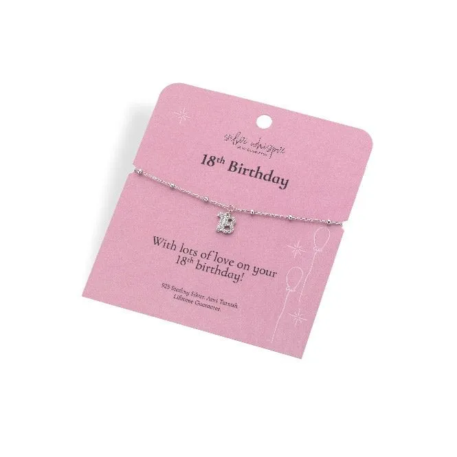 Silver Whisper 18th Birthday Bracelet