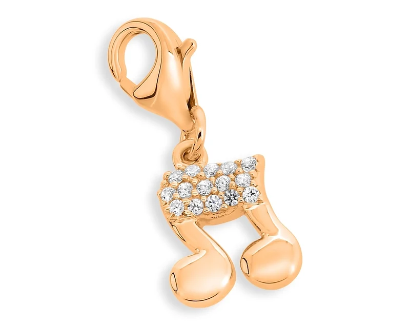 MUSIK ANHÄNGER ROSÉ VERGOLDET CHARM ARMBAND