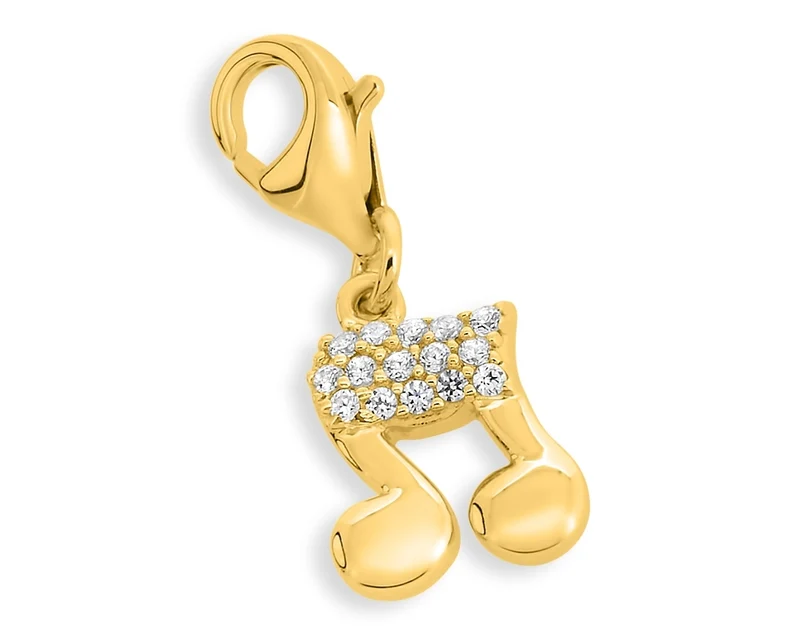 NOTEN VERGOLDET CHARM SILBERSCHMUCK FÜR ARMBAND