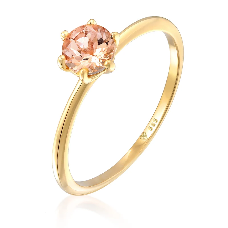 Solitär-Ring | Morganit (Rosa)
