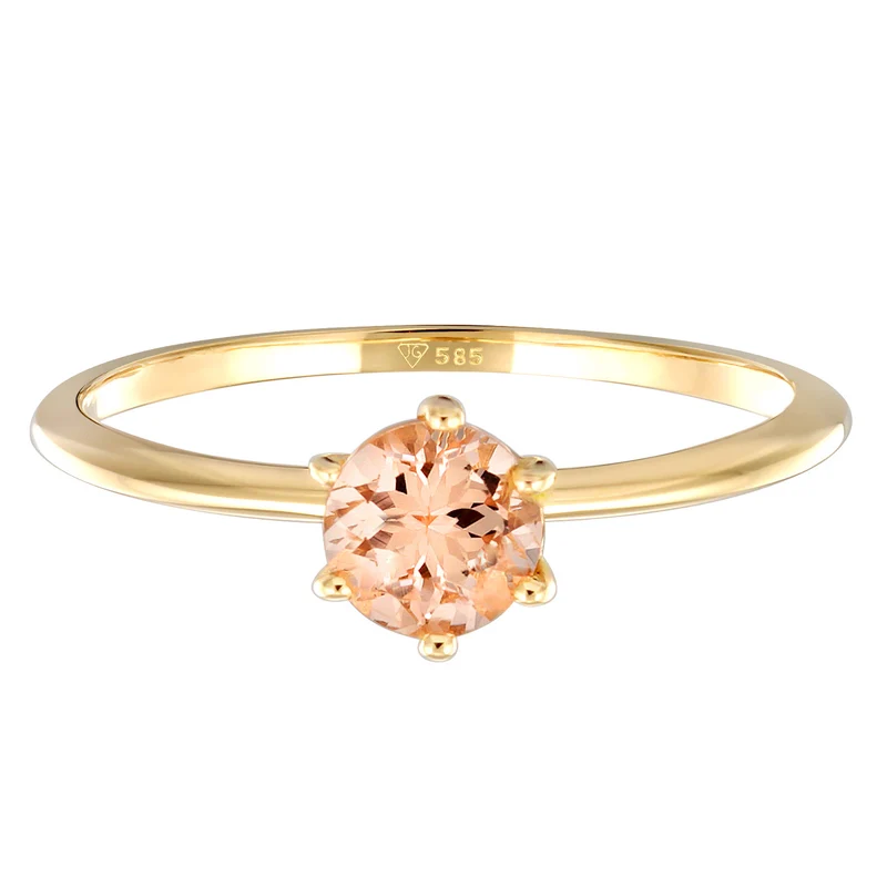 Solitär-Ring | Morganit (Rosa)