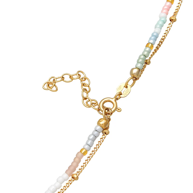 Layer-Choker Herz Beads | Süßwasserperlen