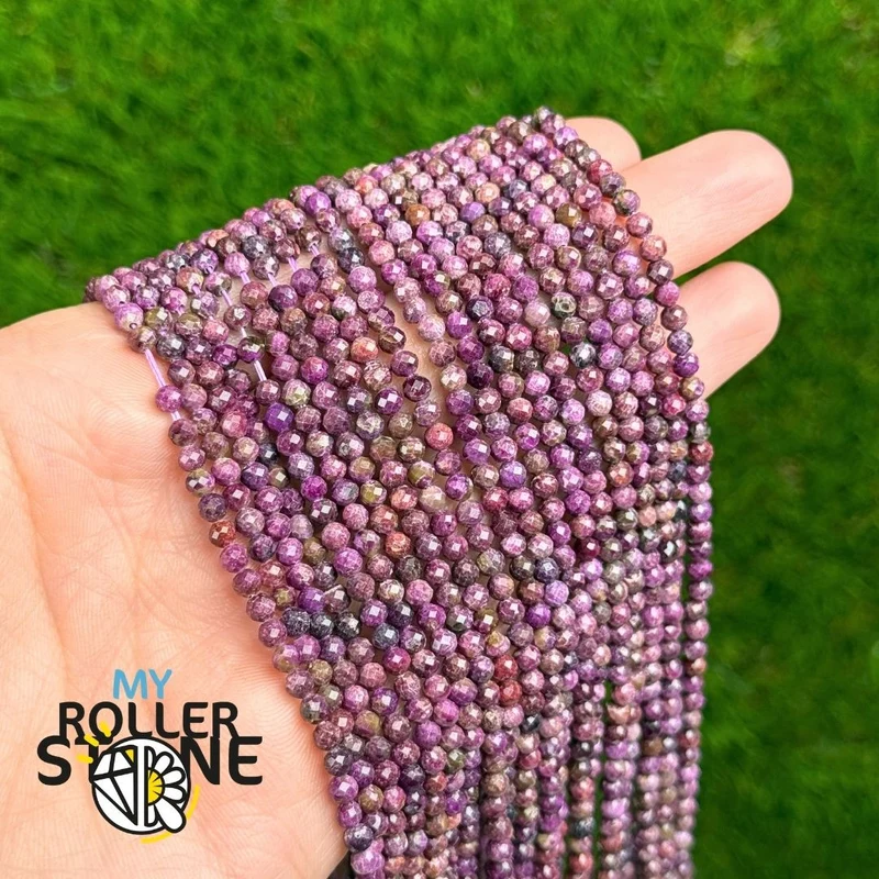 Stichtit Facettierte Perle 1A 3 MM