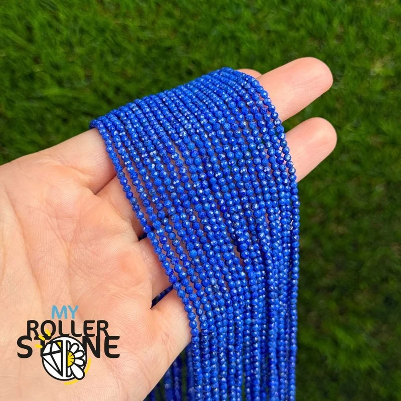 7A Lapislazuli facettierte Perle