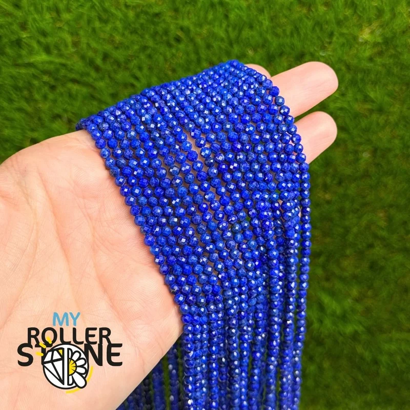 7A Lapislazuli facettierte Perle