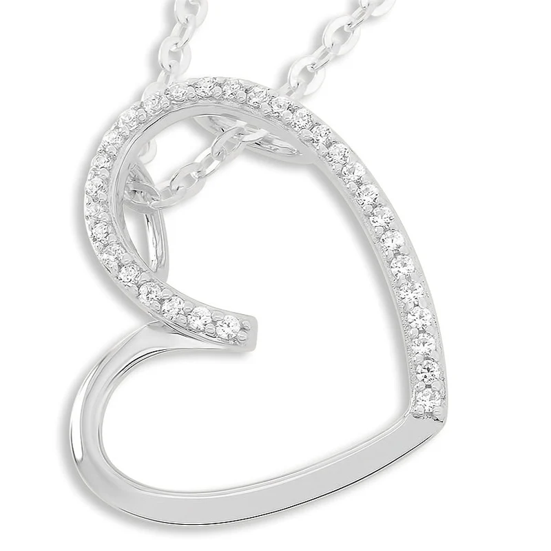 DAMENSCHMUCK HERZ ANHÄNGER 925 SILBER HALSKETTEHERZ SCHMUCK DAMEN