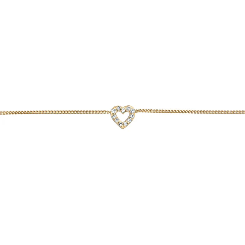 Choker Herz | Mit Kristallen von Swarovski® (Weiß)