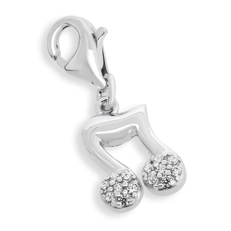 CHARM ANHÄNGER NOTE ANHÄNGER CHARM 925 SILBER MUSIK NOTE ARMBAND