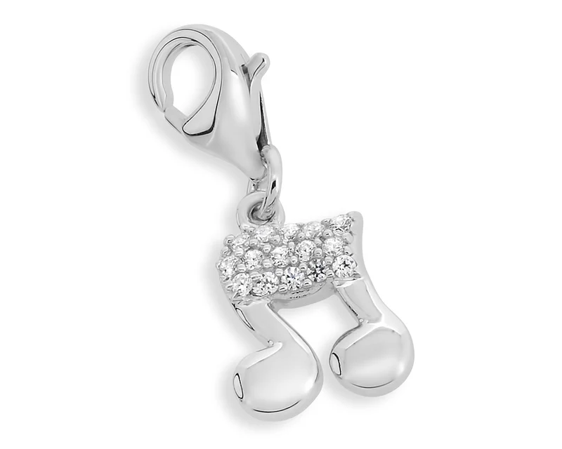 NOTEN ANHÄNGER 925 SILBER CHARM NOTE MUSIC MUSIK ZEICHEN