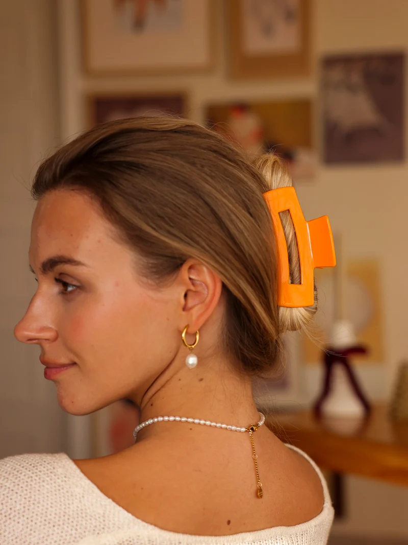 Modern Style Haarklammer Pure Orange