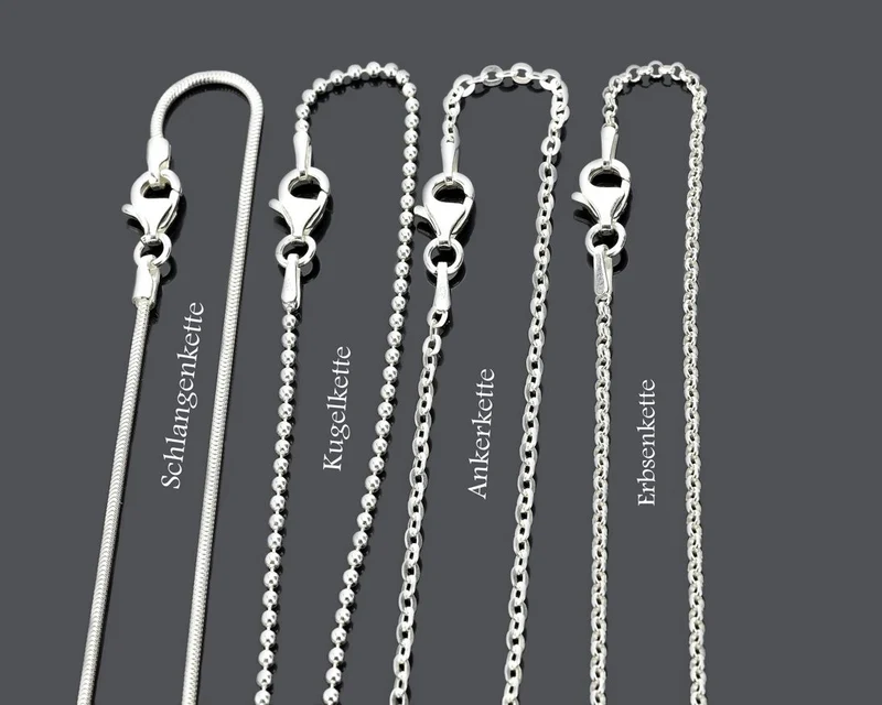 FAMILIENKETTE DAMEN SILBERSCHMUCK MUTTER GRAVUR FAMILIENSCHMUCK 925 SILBER