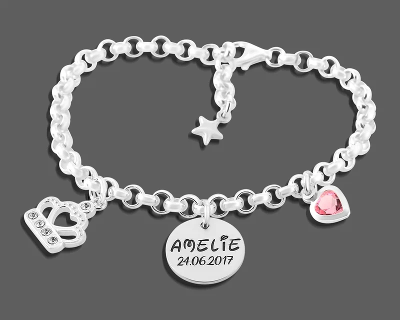 PERSONALISIERTE GESCHENKSCHACHTEL, KINDERSCHMUCK, SCHACHTEL MIT NAMEN, GESCHENK
