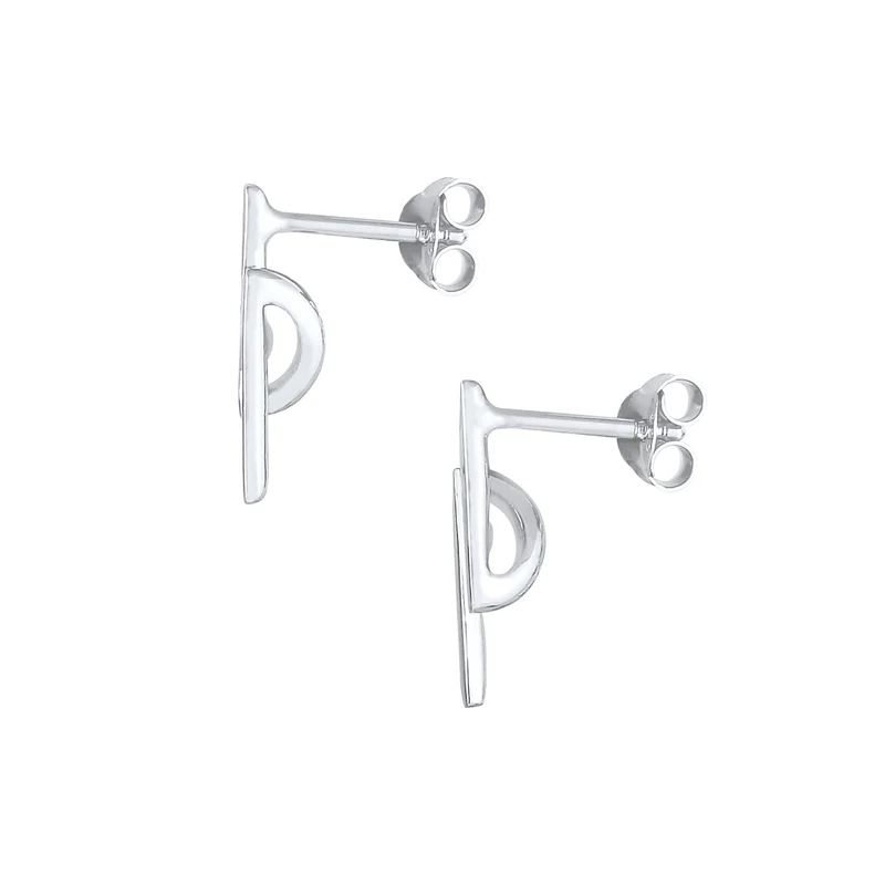Ohrstecker Geo | Diamant ( Weiß, 0,09 ct )