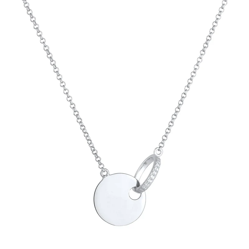 Halskette Geo | Diamant ( Weiß, 0,035 ct )