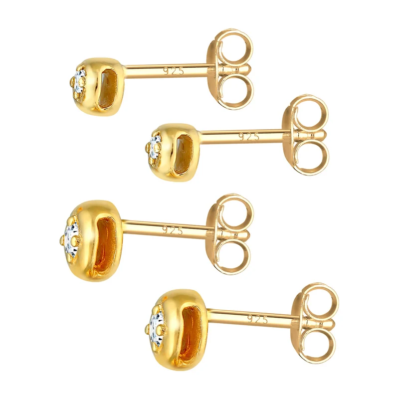 Ohrstecker 2er Set | Diamant (Weiß, 0.09 ct)