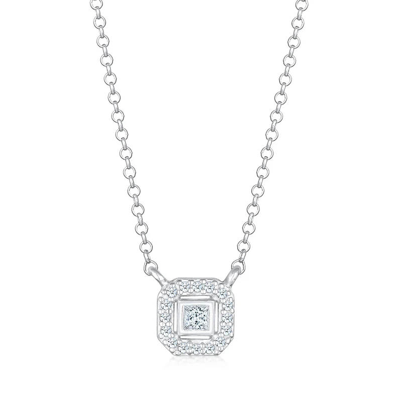 Halskette | Diamant ( Weiß, 0,16 ct )