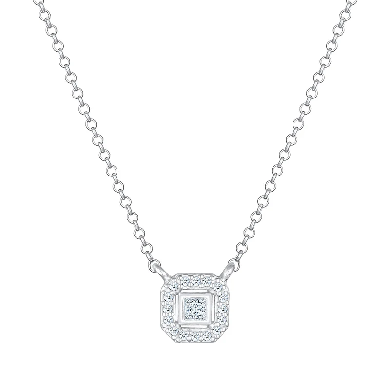 Halskette | Diamant ( Weiß, 0,16 ct )