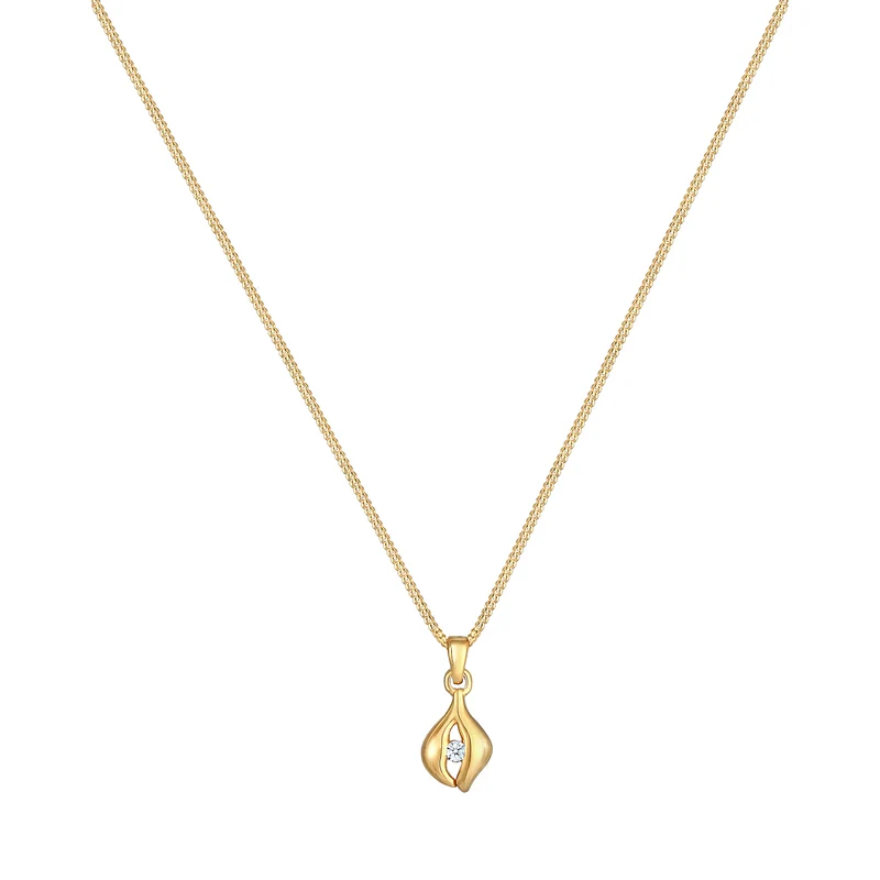 Halskette Tropfen | Diamant ( Weiß, 0,03 ct )