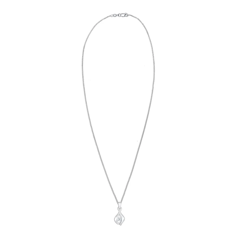 Halskette Tropfen | Diamant ( Weiß, 0,03 ct )