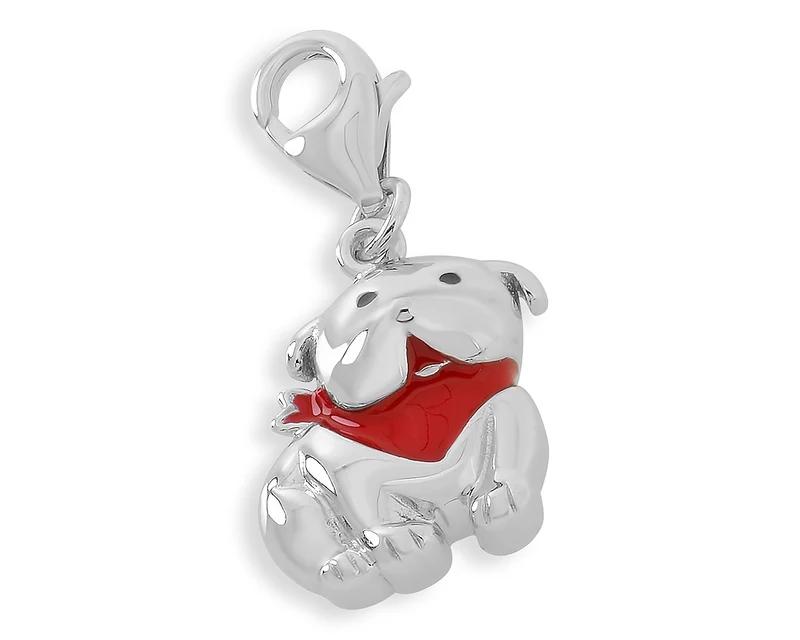 CHARM ANHÄNGER HUND BULLDOGGE FÜR ARMBAND CHARMS 925 SILBER