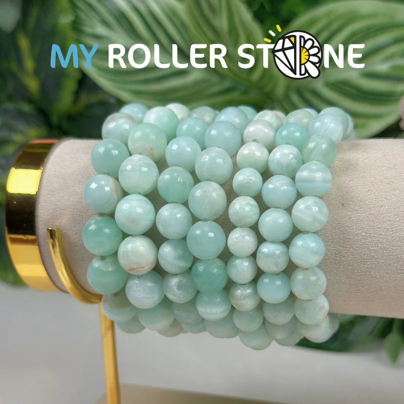 Armband aus karibisch-blauem Kalzit
