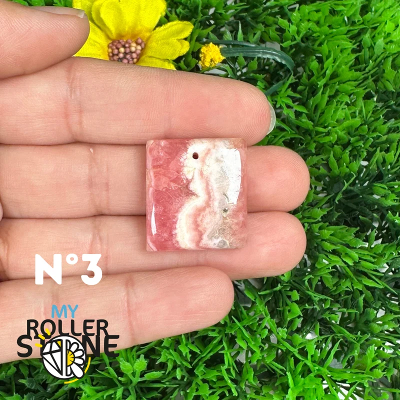 Rhodochrosit Durchbohrter Anhänger