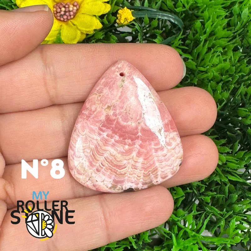 Rhodochrosit Durchbohrter Anhänger
