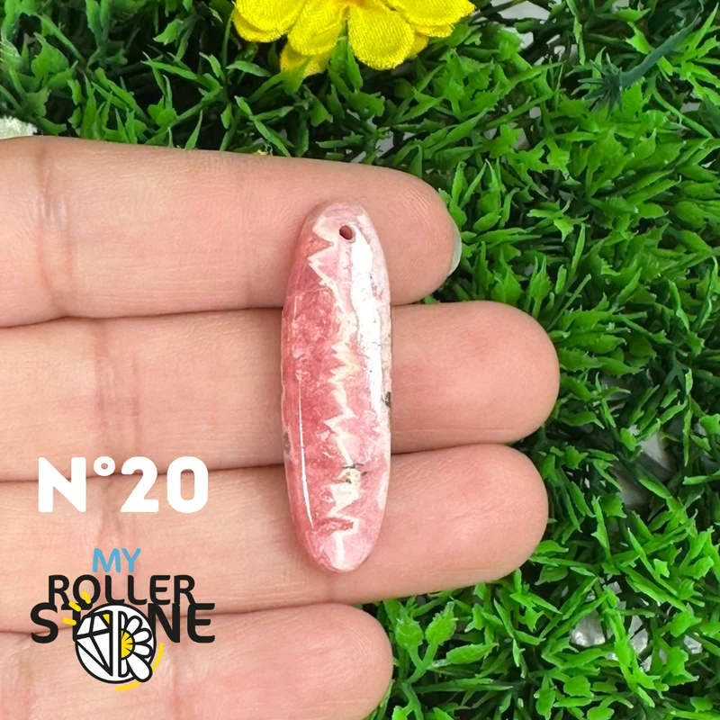 Rhodochrosit Durchbohrter Anhänger