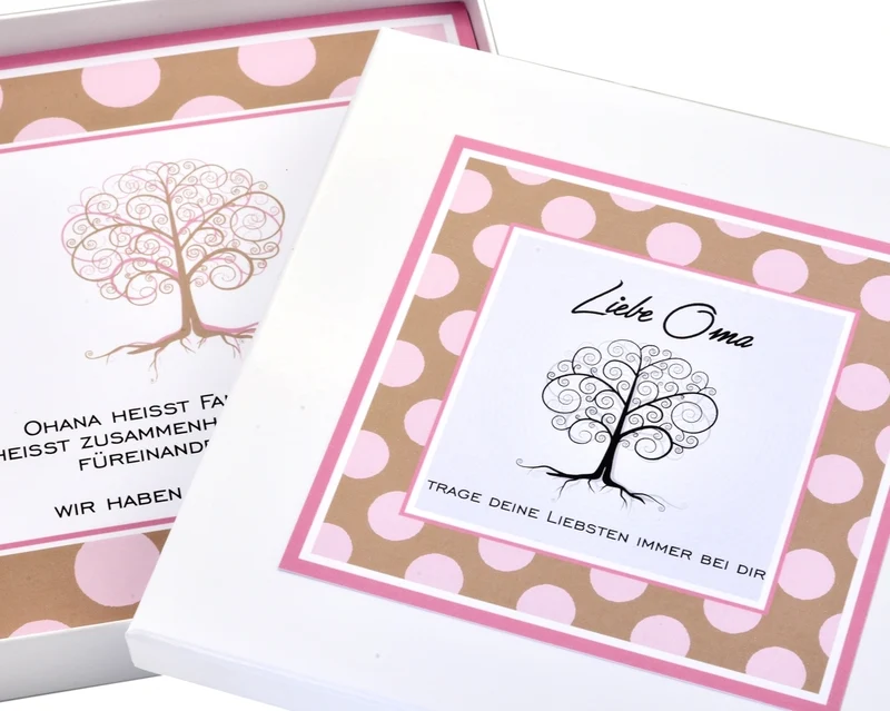 GESCHENKSCHACHTEL PERSONALISIERTE SCHMUCKBOX GESCHENK KARTON SCHACHTEL