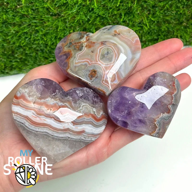 Amethyst-Achat-Herz