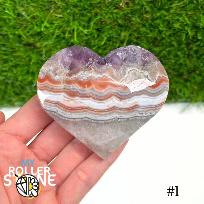 Amethyst-Achat-Herz
