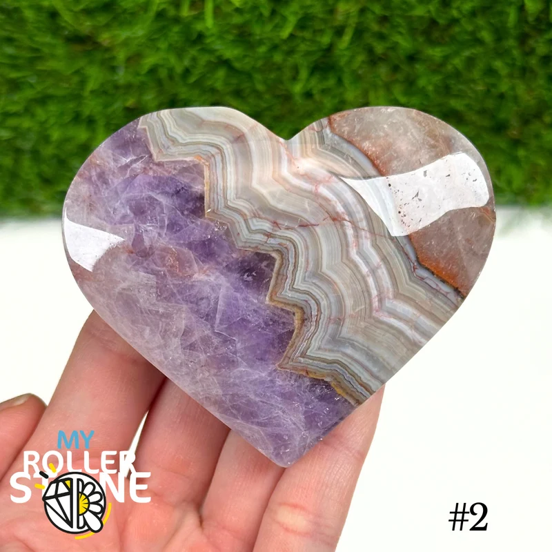 Amethyst-Achat-Herz