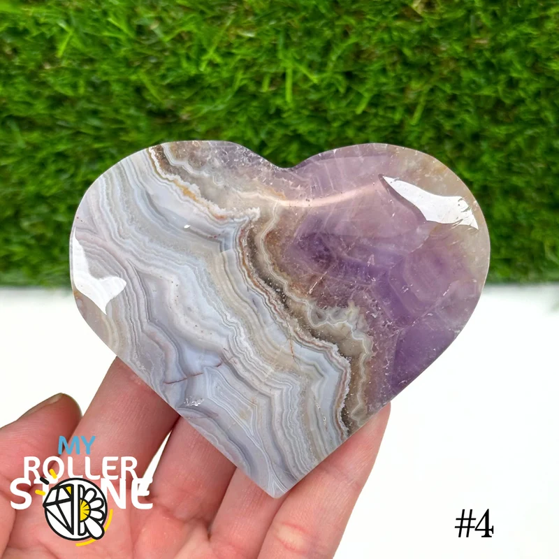 Amethyst-Achat-Herz
