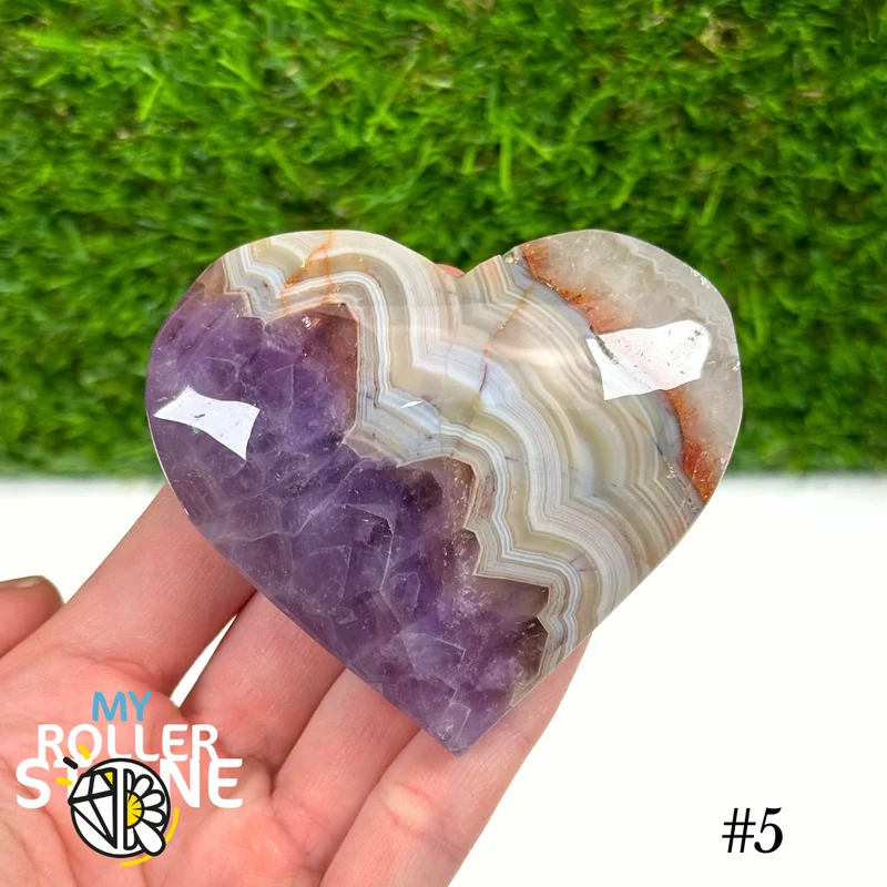 Amethyst-Achat-Herz