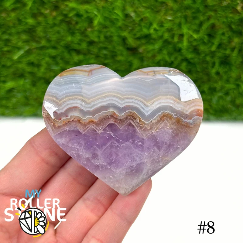 Amethyst-Achat-Herz