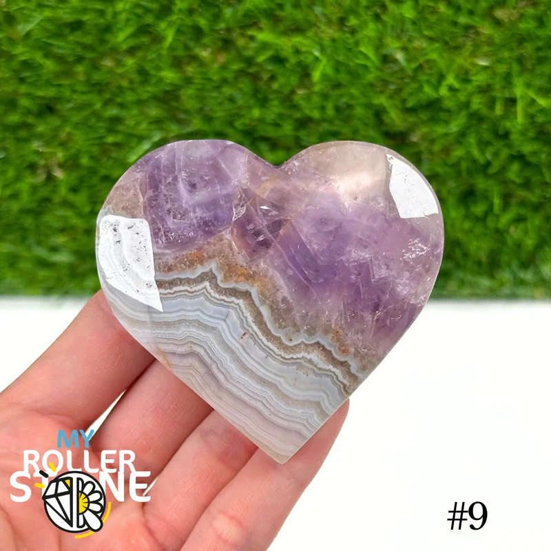 Amethyst-Achat-Herz