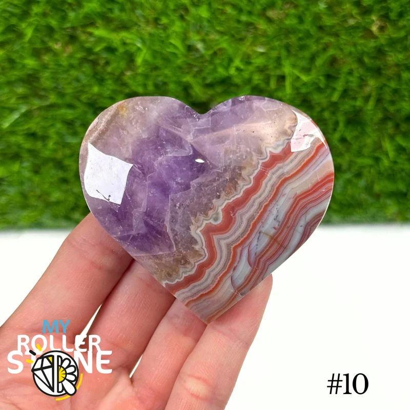 Amethyst-Achat-Herz