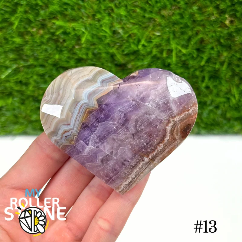 Amethyst-Achat-Herz