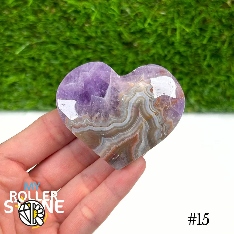 Amethyst-Achat-Herz