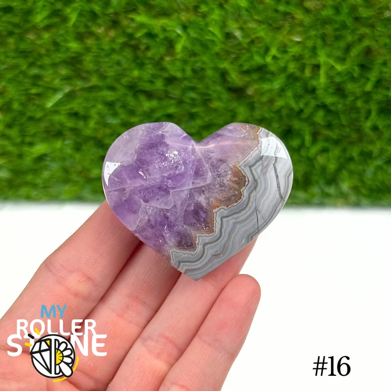Amethyst-Achat-Herz