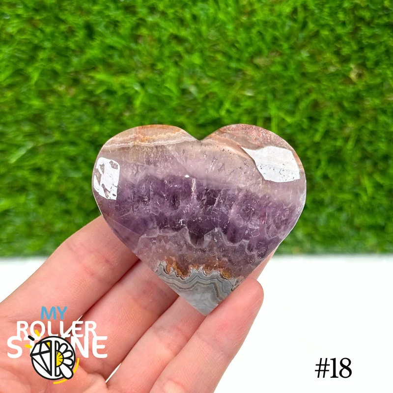 Amethyst-Achat-Herz