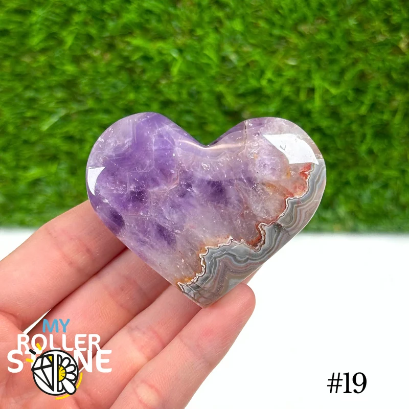 Amethyst-Achat-Herz