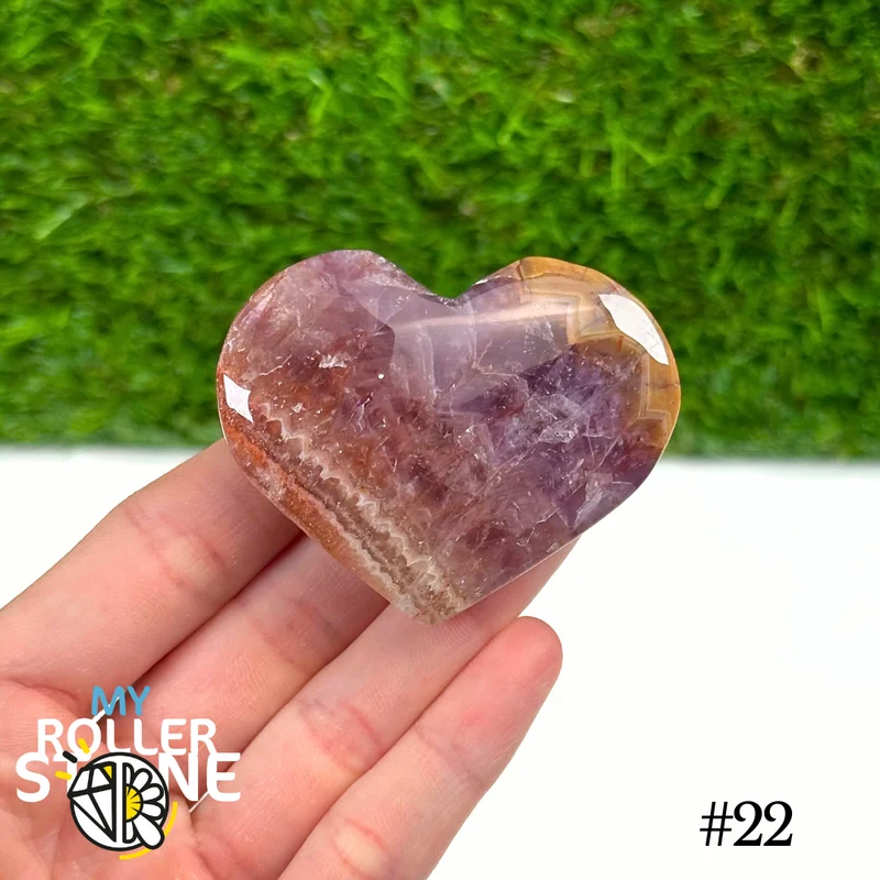 Amethyst-Achat-Herz