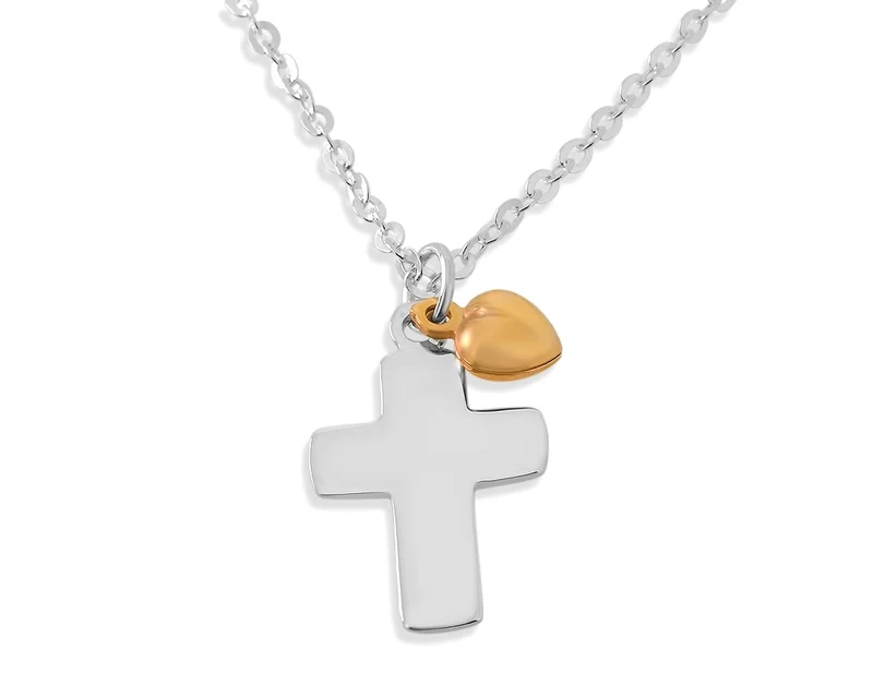 SILBERKETTE MIT KREUZ TAUFKETTE ANHÄNGER MIT GRAVUR TAUFGESCHENK