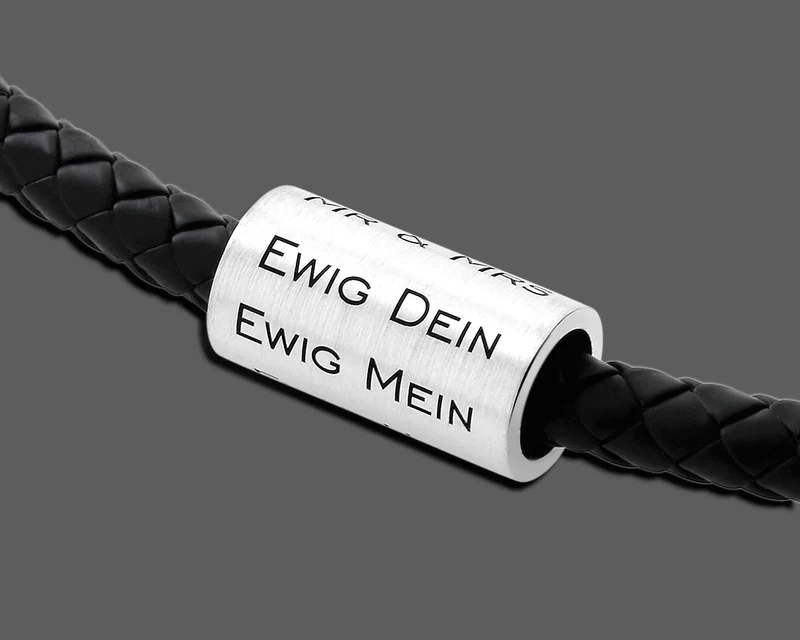 NAMENSCHMUCK KAUTSCHUK KETTE MIT ROLLE HERRENSCHMUCK