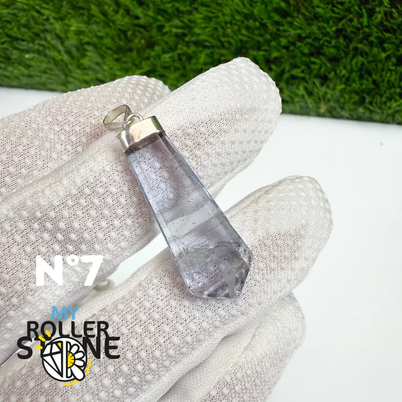 Anhänger aus Fluorit und Silber