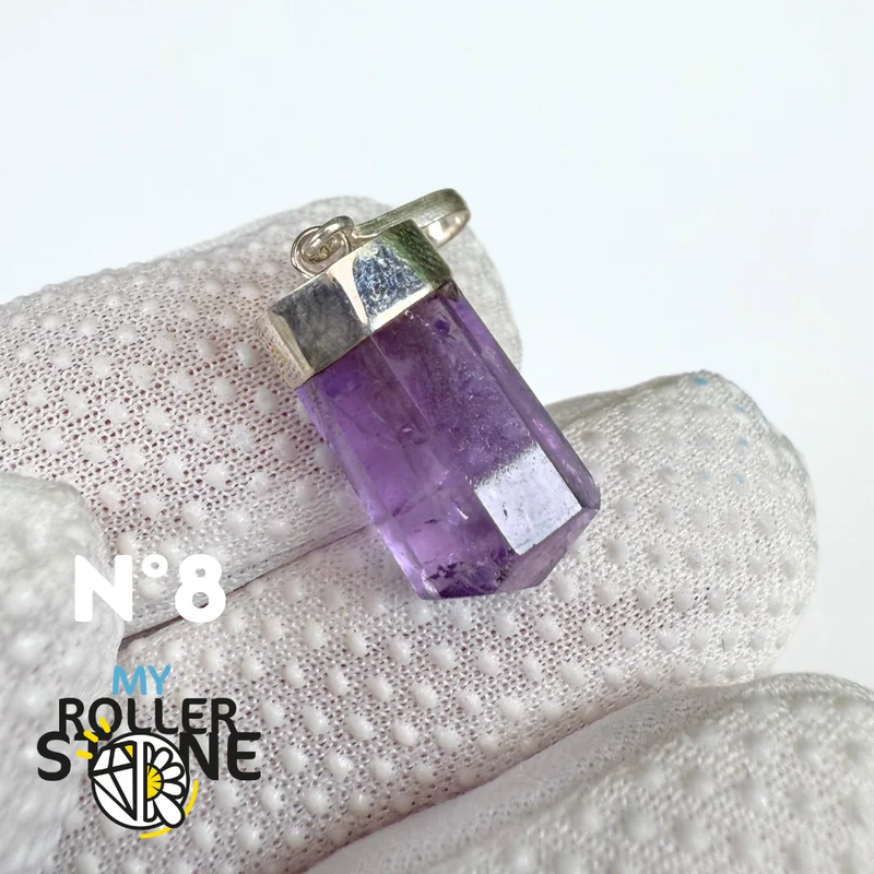 Amethyst- und Silberanhänger